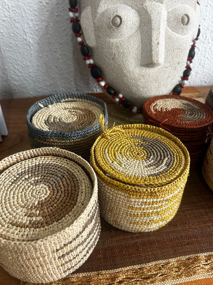 Akora bol en raphia décoratif
