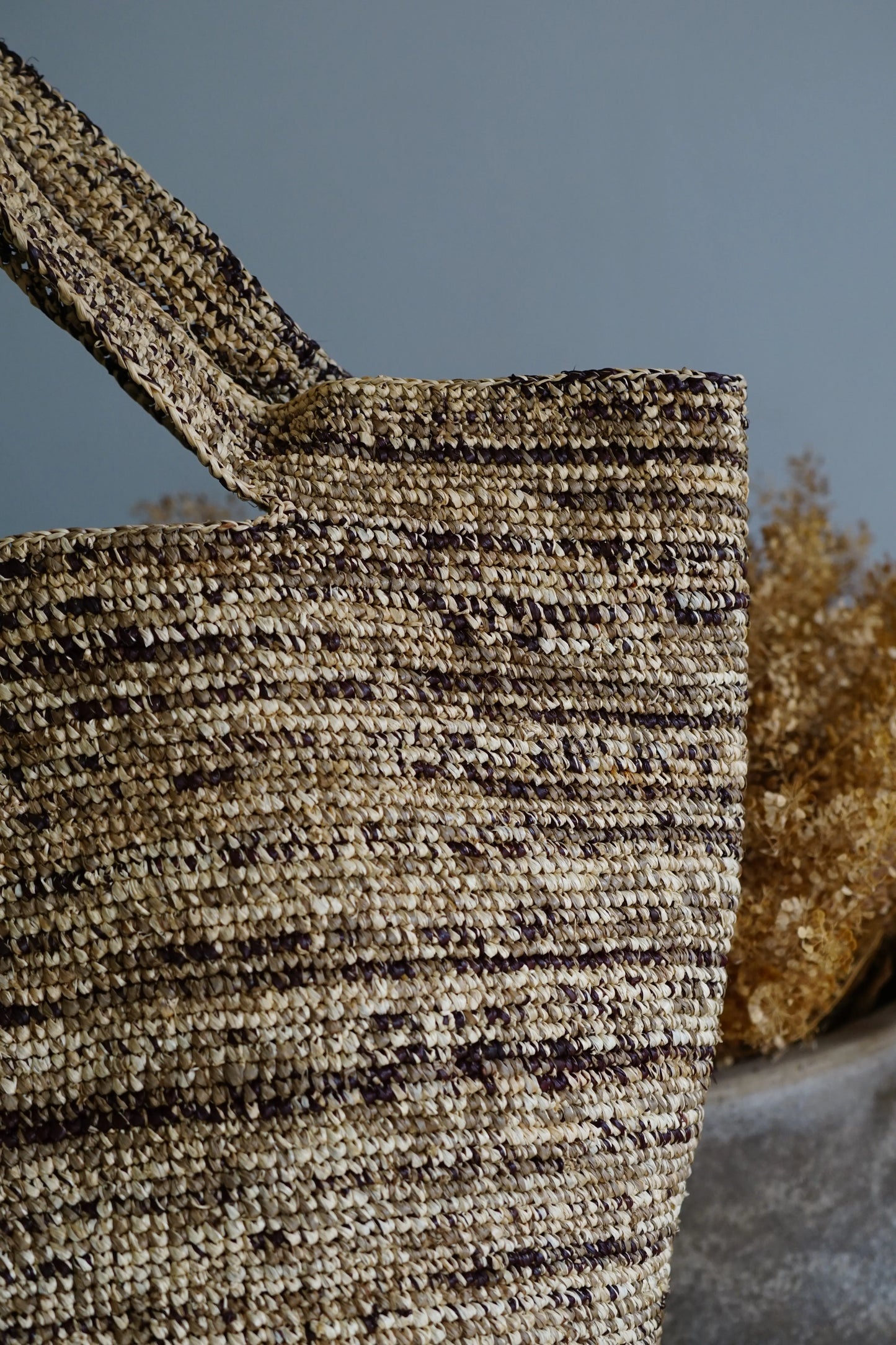 Pecas sac fourre-tout en raphia