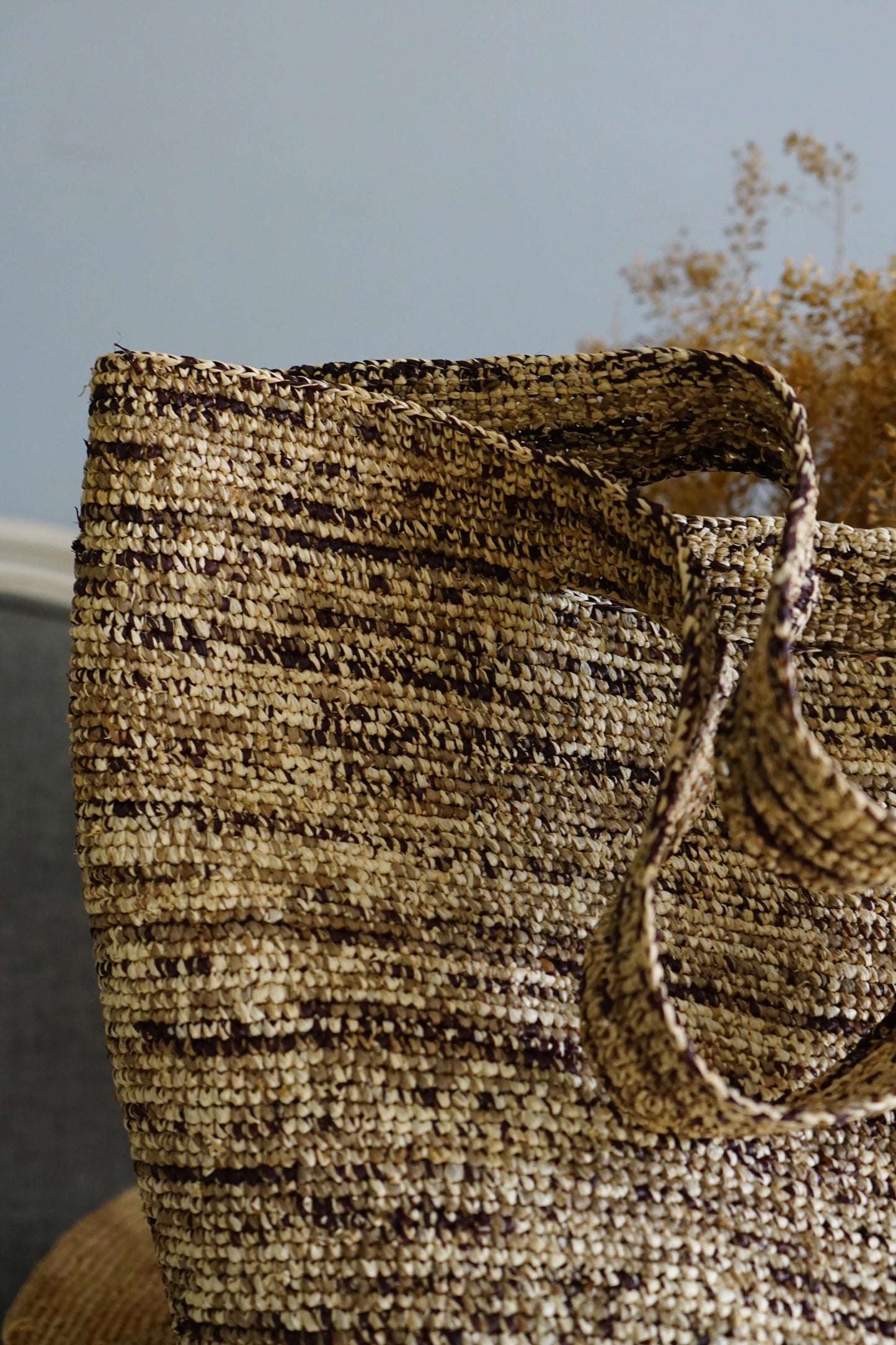 Pecas sac fourre-tout en raphia