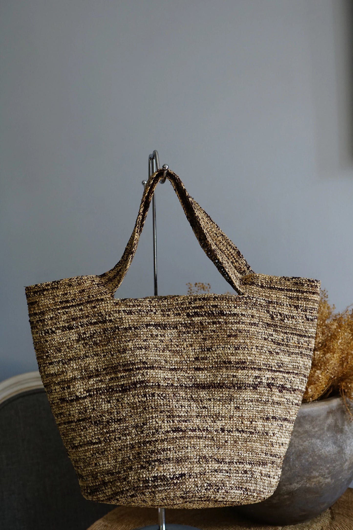Pecas sac fourre-tout en raphia