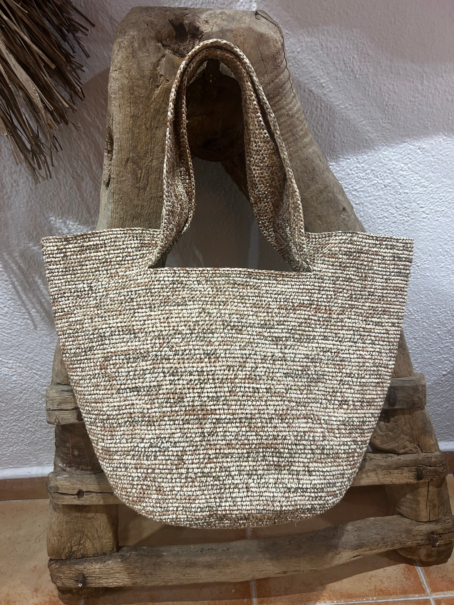 Pecas sac fourre-tout en raphia
