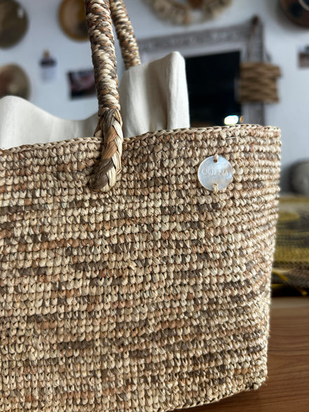 Romero raffia handbag