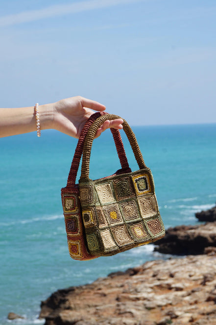 Sac à main en raphia fait à la main - Abel - OQENA