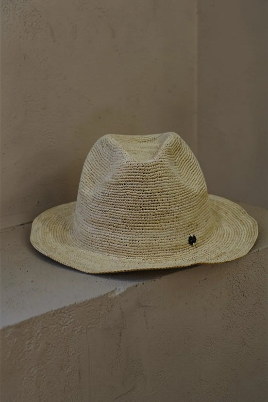 Alora raffia panama-style hat