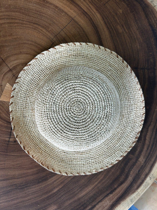 Zigzag raffia hat