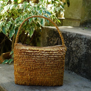 Sac à main en raphia fait à la main - Erizo jaune - OQENA