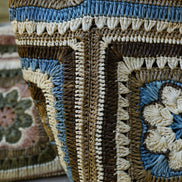 Sac à main Gracia bleu en raphia fait à la main - OQENA