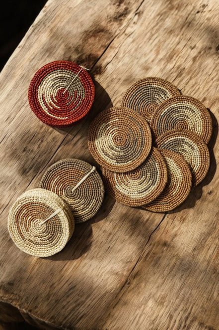 Vision raffia coaster