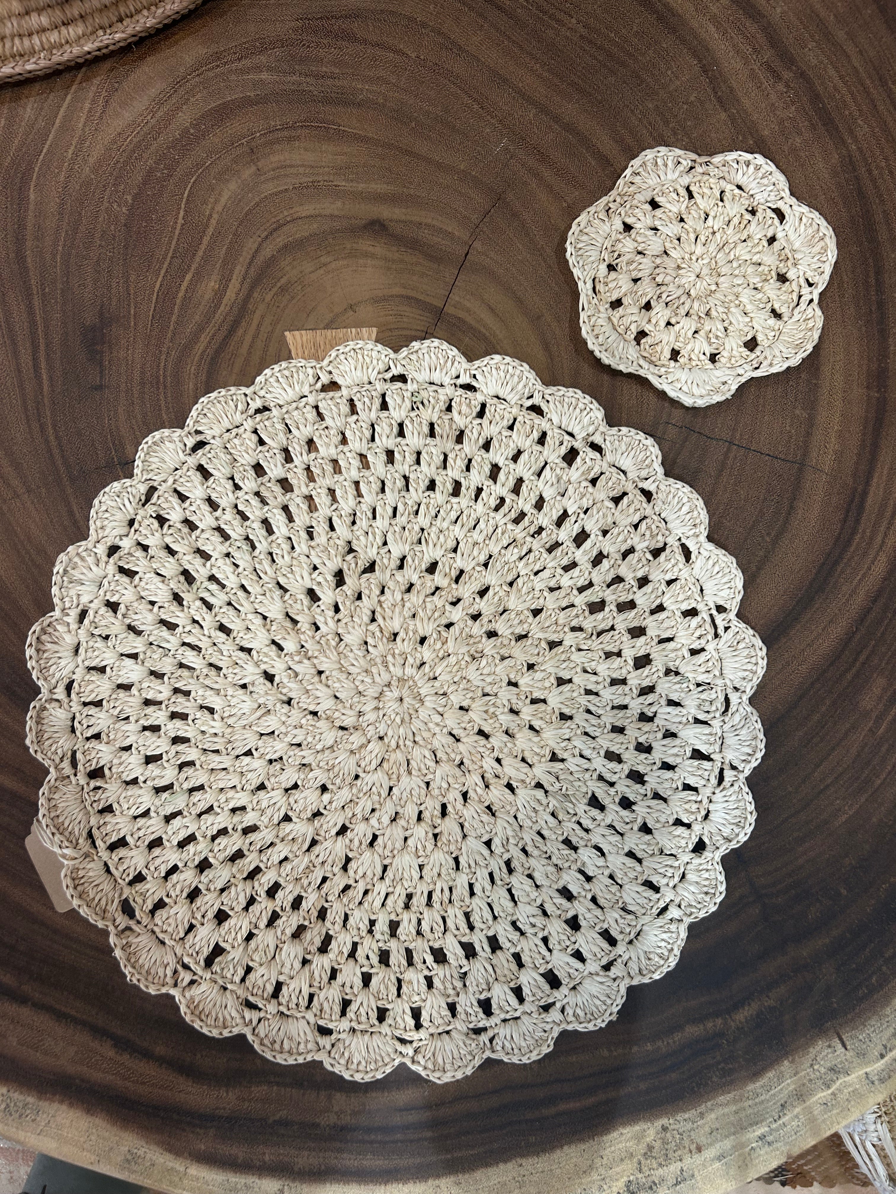 Calas set de table en raphia