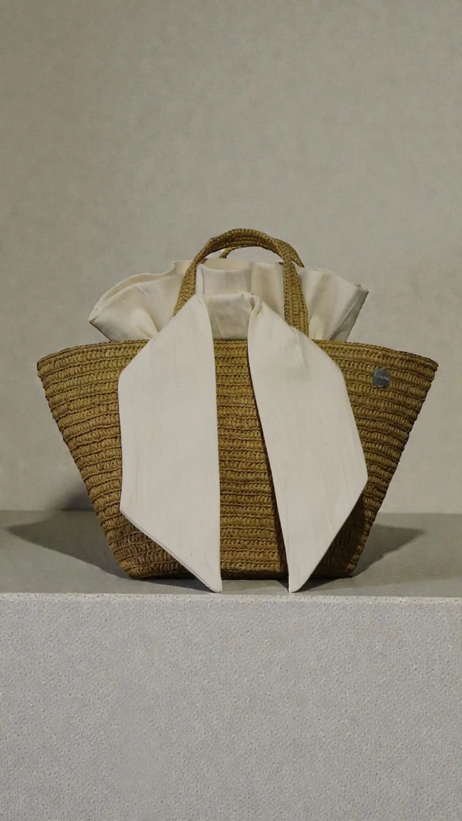 Pequeño Onja bolso de rafia