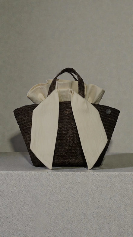 Pequeño Onja bolso de rafia