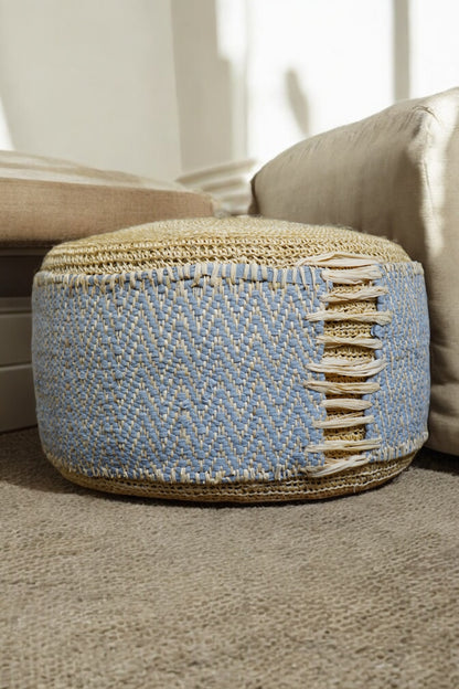 Agaete raffia pouf