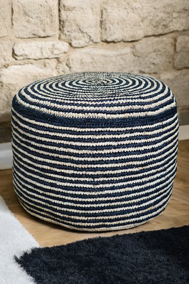Marjal pouf en raphia