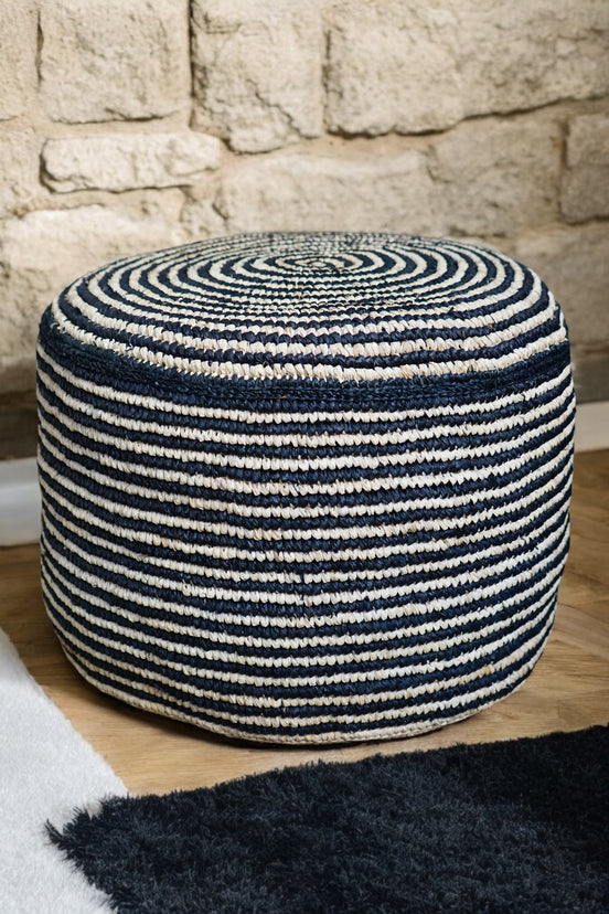 Marjal pouf en raphia