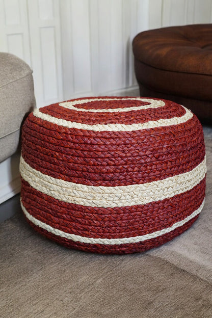 Tirajana raffia pouf