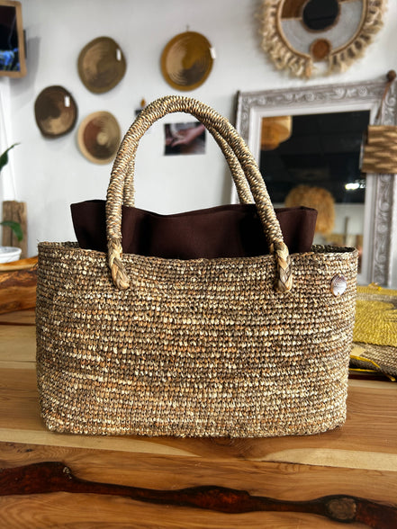 Romero raffia handbag