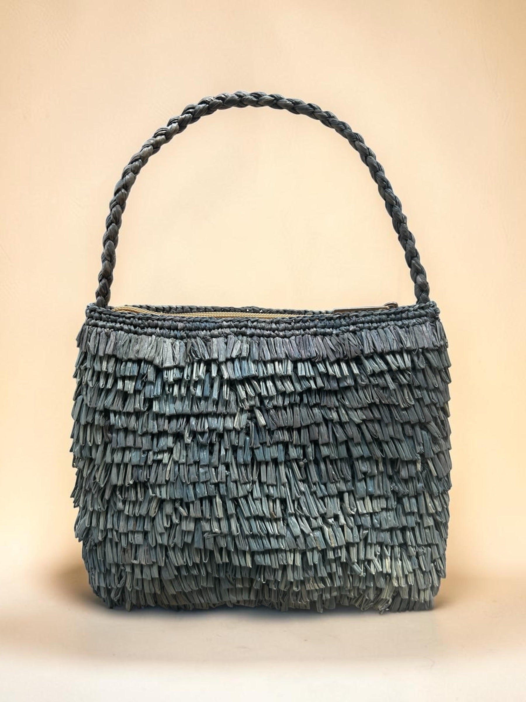Erizo sac à main froufrous en raphia