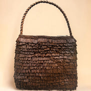 Erizo sac à main froufrous en raphia