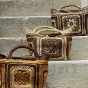 Sac à main Gracia en raphia fait à la main - OQENA