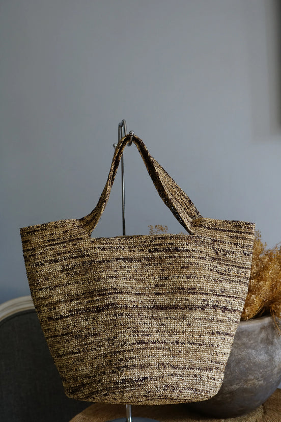Pecas sac fourre-tout en raphia