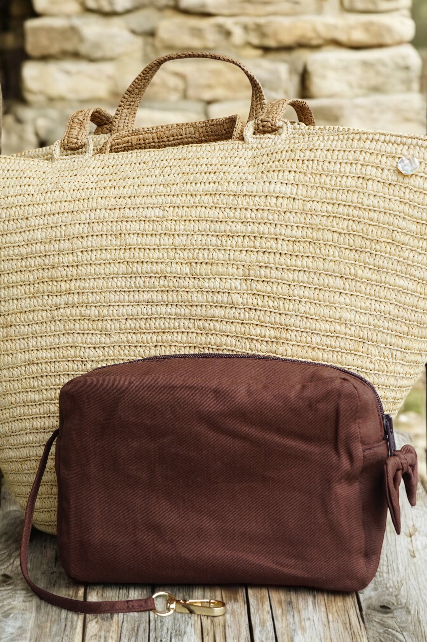 Large Onja raffia bag