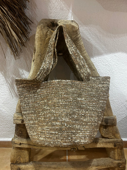 Pecas raffia tote bag