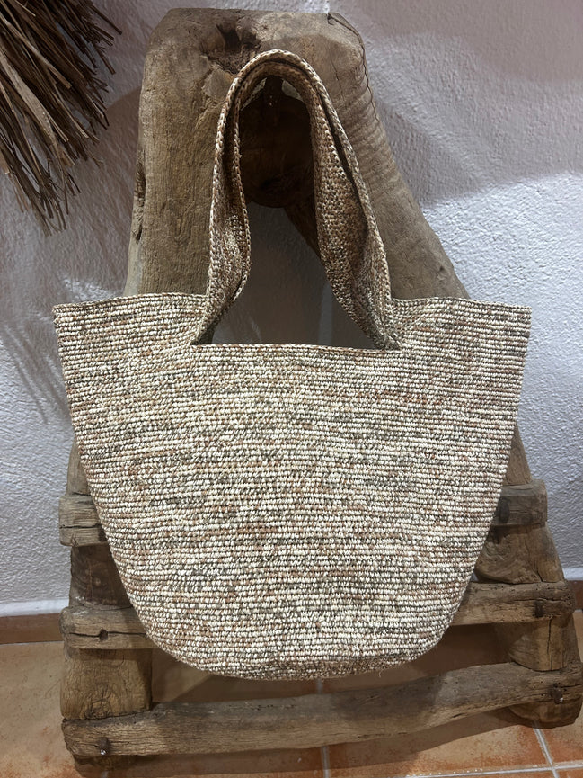 Pecas raffia tote bag