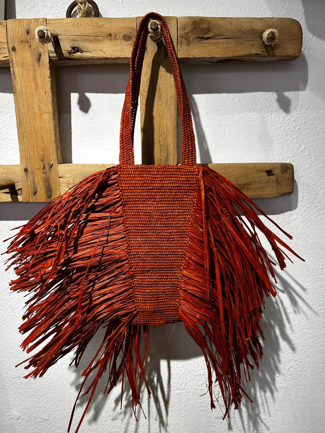 Spirit bolso pequeño de rafia