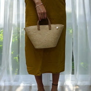 Pequeño Onja bolso de rafia