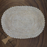 Ovalo set de table en raphia forme ovale