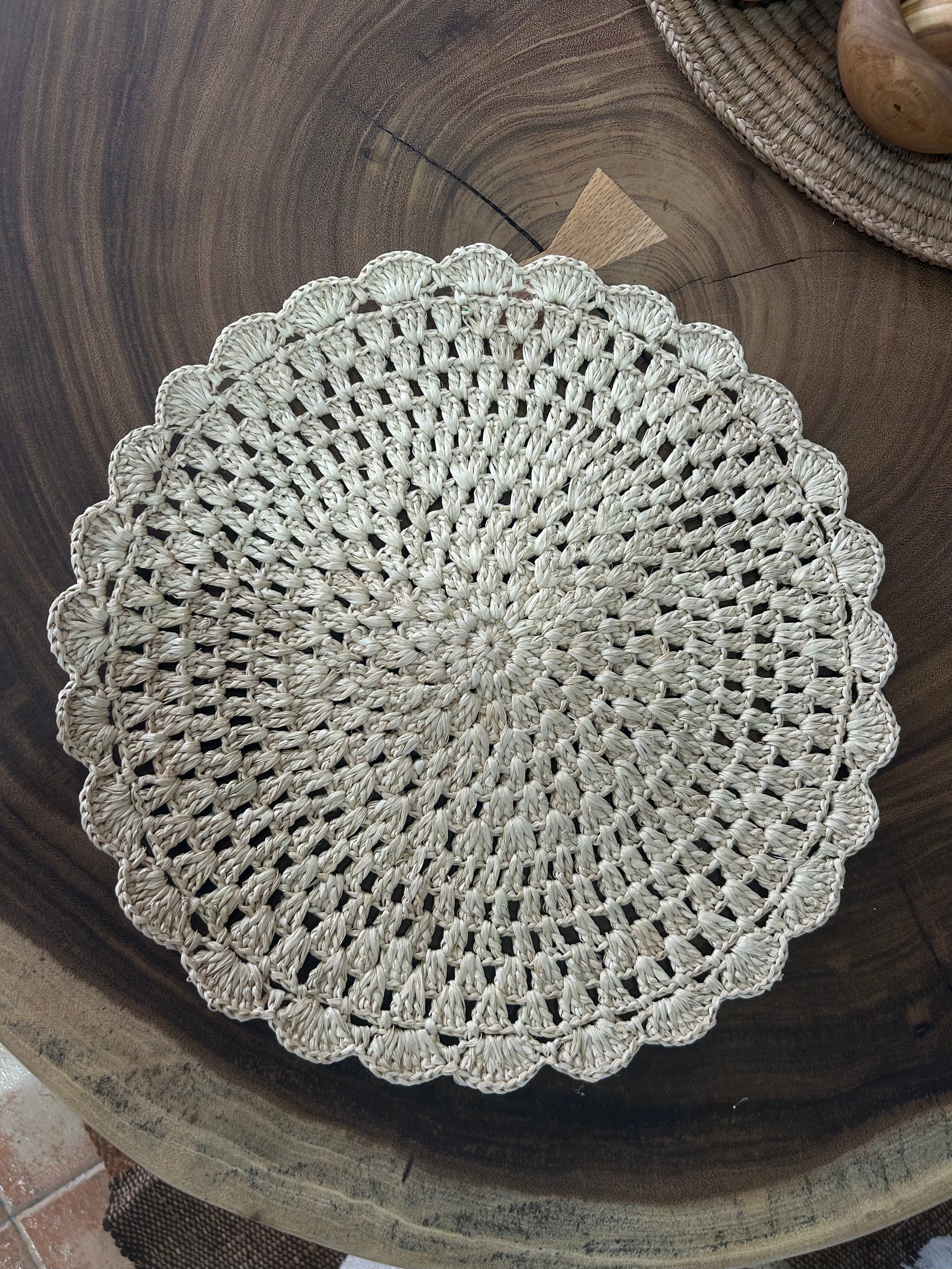 Calas set de table en raphia