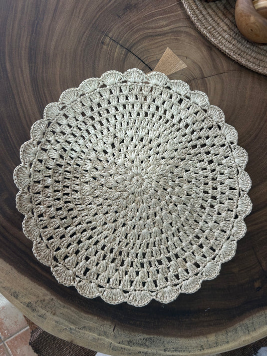 Calas set de table en raphia
