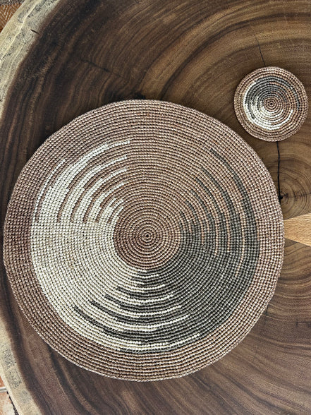 Vision raffia coaster