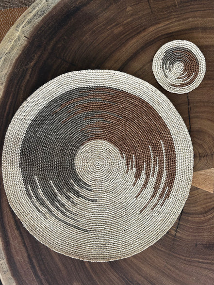 Vision raffia coaster