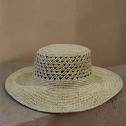 Solika chapeau large en raphia