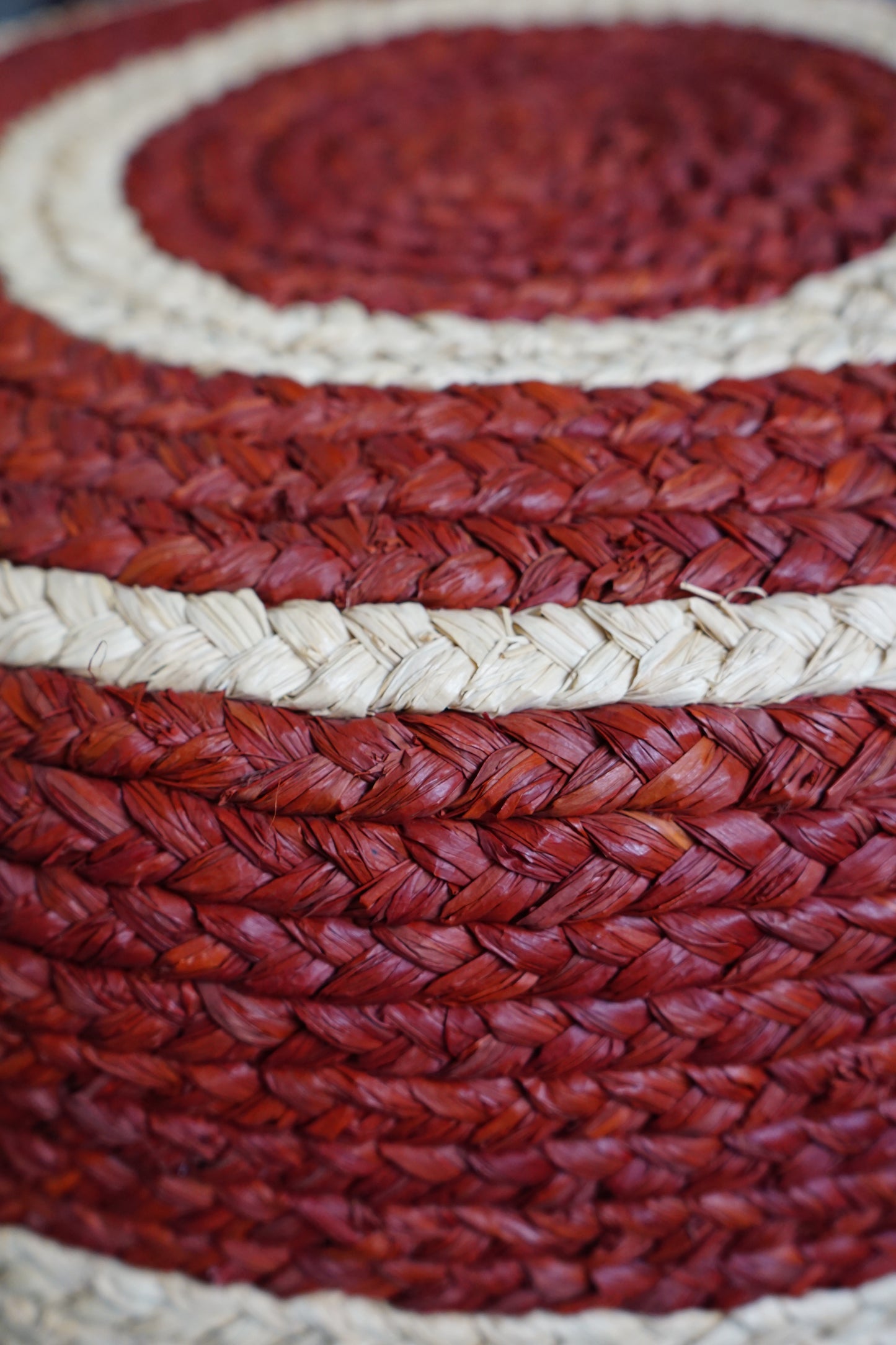 Tirajana raffia pouf