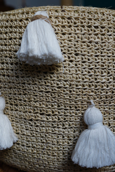 Tejeda pouf en raphia